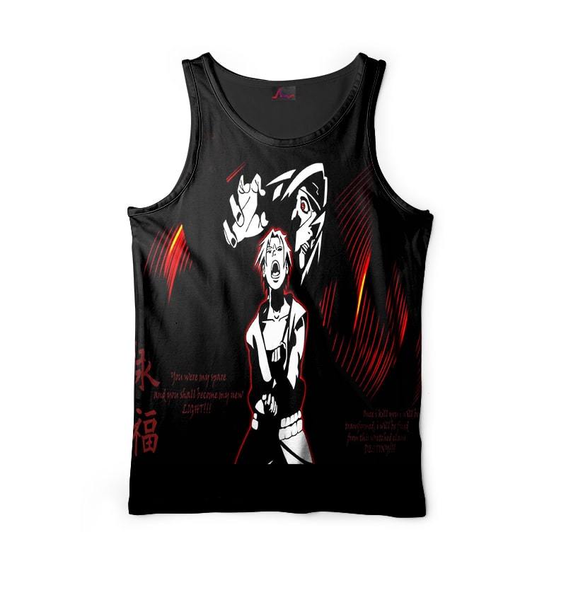 Sasuke Itachi Uchiha Dark Path Revenge Naruto Tank Top