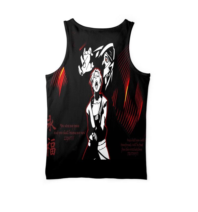 Sasuke Itachi Uchiha Dark Path Revenge Naruto Tank Top-Naruto-meta-size-chart-tank-top-size-chart,Naruto,Naruto Shippuden,Tank Tops,Vest