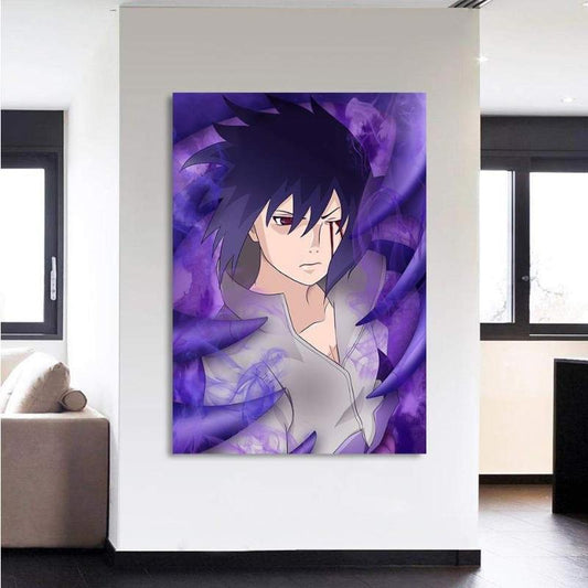 Sasuke Susanoo Naruto 3D Printed Naruto Canvas-Naruto-Canvas,Naruto,Purple