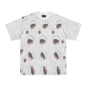 Satoru Gojo Jujutsy Kaisen Pattern T-Shirt