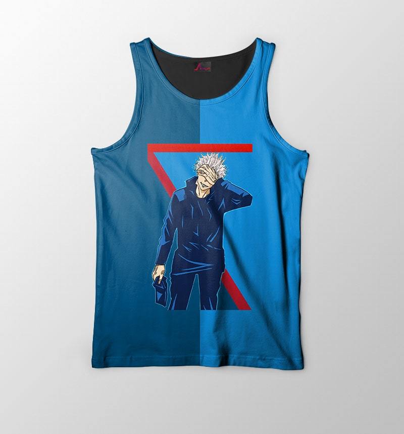 Satoru Gojo Color Overlap Dream Space Jujutsu Kaisen Tank Top