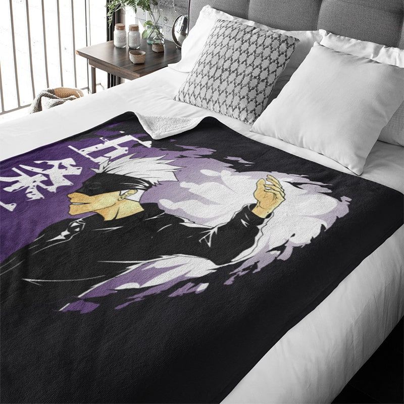Satoru Gojo Hip Look Jujutsu Kaisen Blanket-Blanket-Blanket,Jujutsu Kaisen,Sharpa Fleece,Throw Blanket