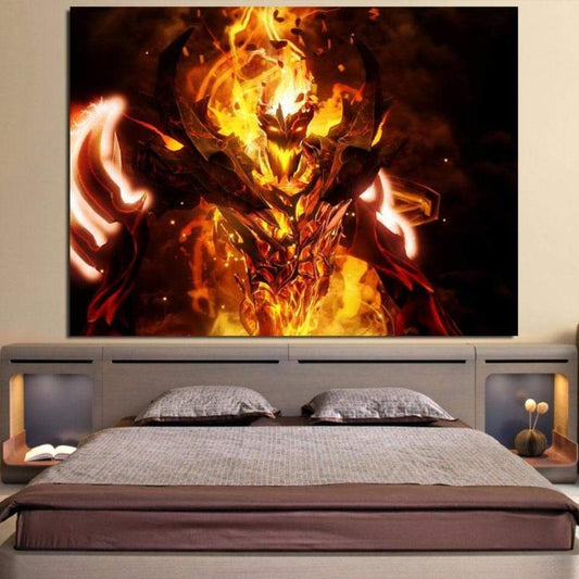 Shadow fiend Arcana 3D Printed Shadow fiend Canvas