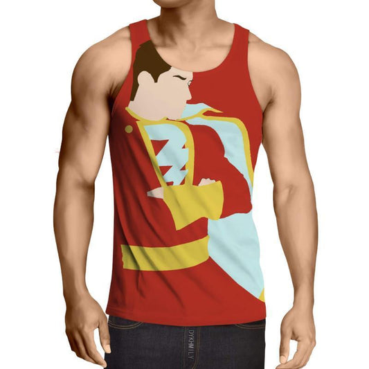 Shazam Retro 3D Printed Shazam Tank Top