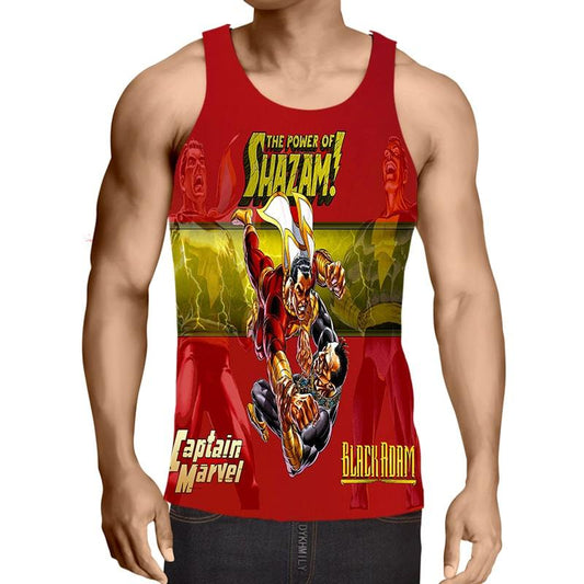Shazam and Black Adam Pair Cool Crossover Tank Top