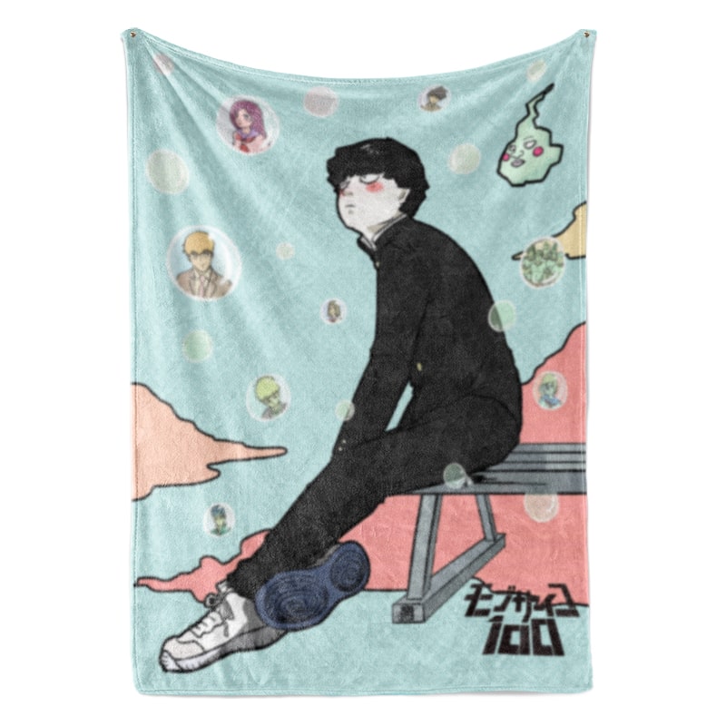 Shigeo Kageyama Esper Mob Psycho 100 Throw Blanket