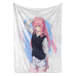 Shikimori Micchon Kawaii Look  Shikimori's Not Just A Cutie Throw Blanket