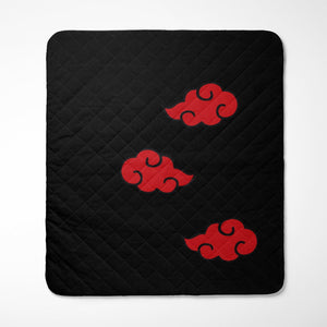 Naruto Akatsuki Pattern Bedspread Quilt Set