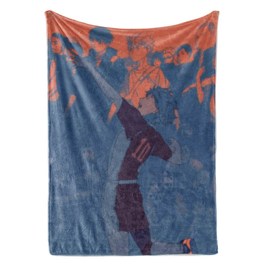 Shoyo Hinata Over Brushed Fly High Haikyuu Throw Blanket