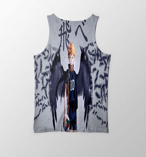 Shoyo Hinata Smoky Flying Wings Haikyuu Tank Top