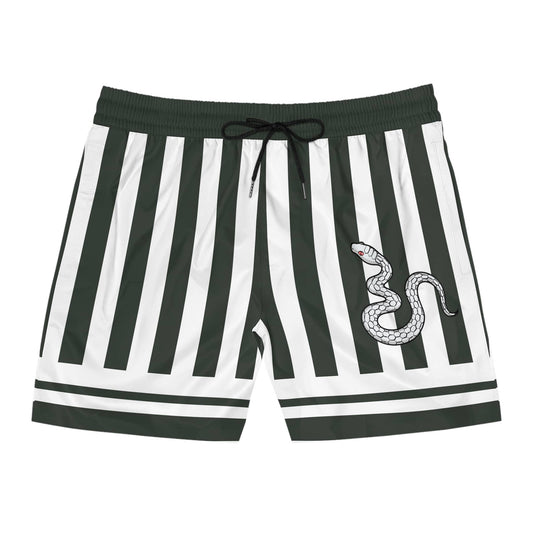 Snake Hashira Classic Stripe Slayers Pattern Swim Shorts