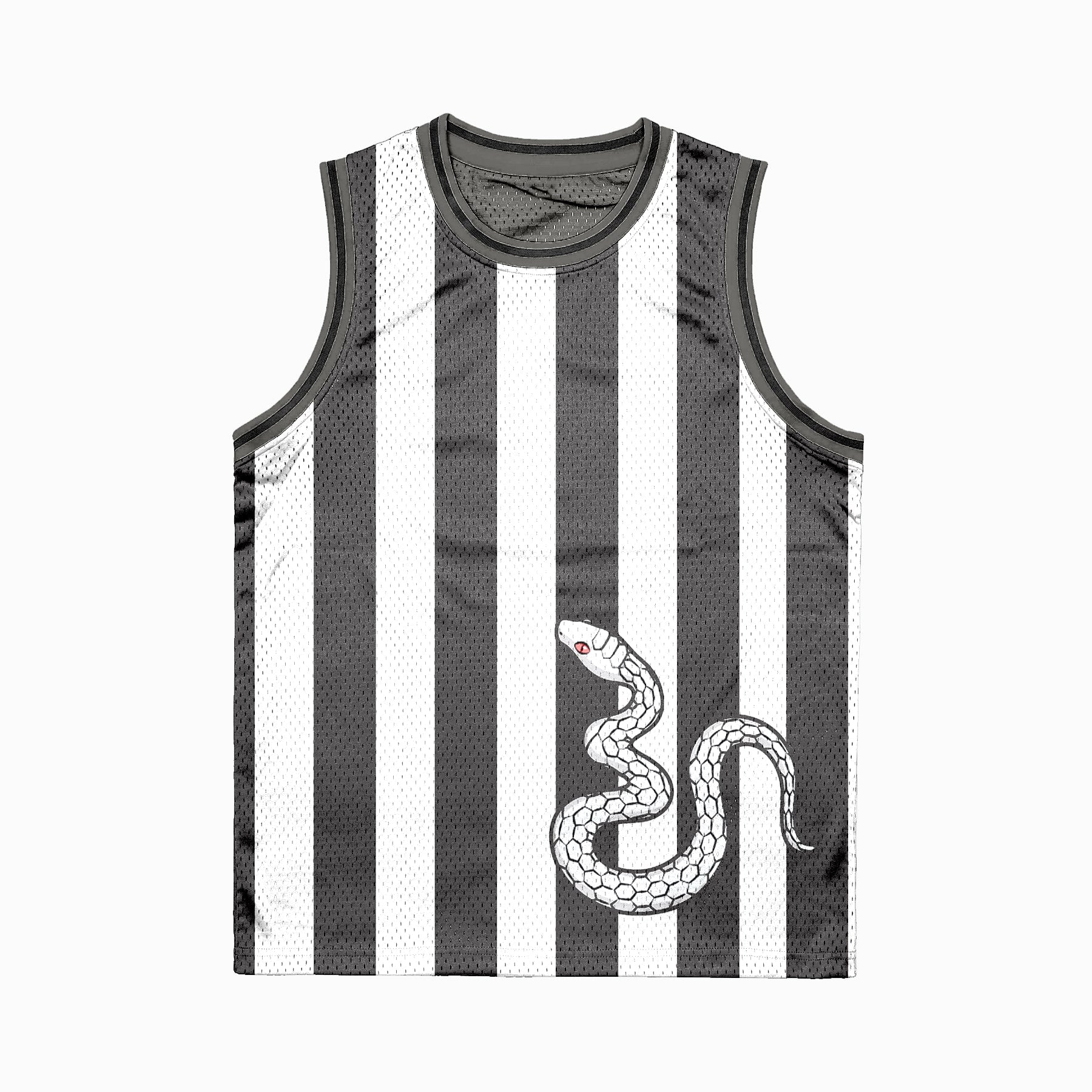 Snake Pillar Classic Stripe Pattern Basketball Jersey