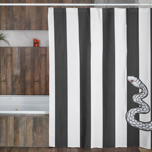 Snake Hashira Classic Stripe Slayers Pattern Shower Curtains