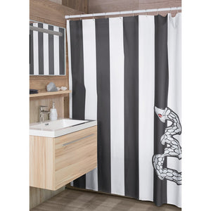 Snake Hashira Classic Stripe Slayers Pattern Shower Curtains