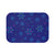 Snowflakes Blues Modern Pattern Stitched Bath Mats