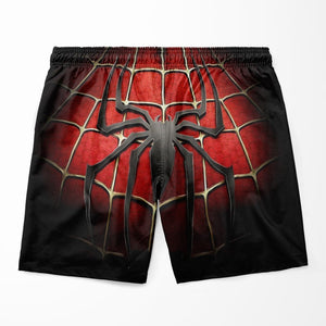 Spiderman Classic Black Brushed Comic Shorts