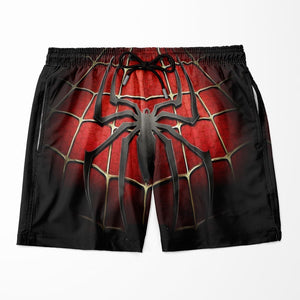 Spiderman Classic Black Brushed Comic Shorts