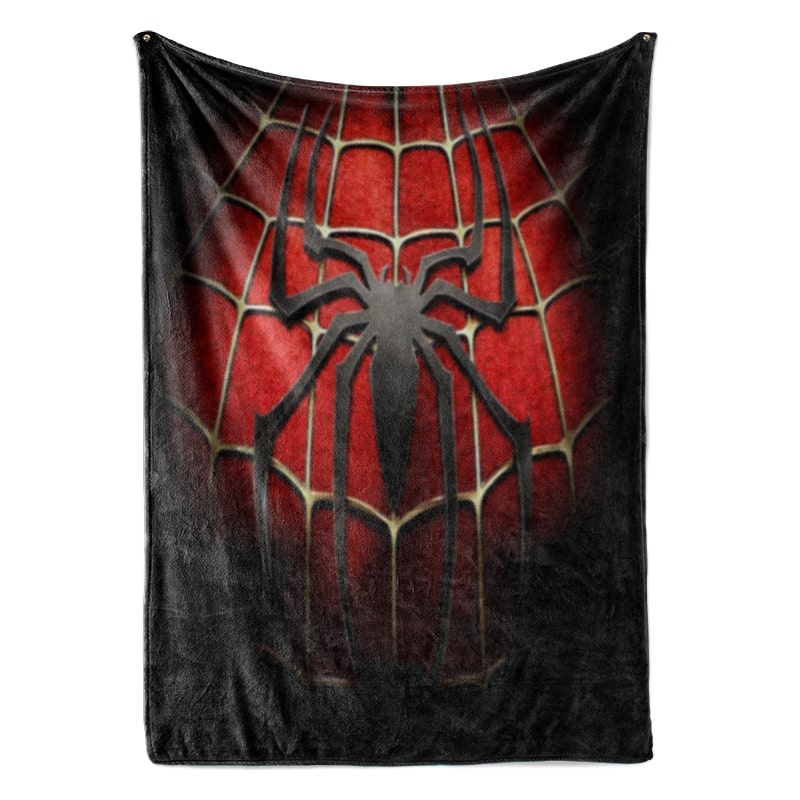 Spiderman Classic Spider Embossed Comic Blanket