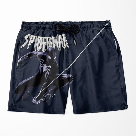 Spiderman Modern Pattern Stitched Comic Shorts