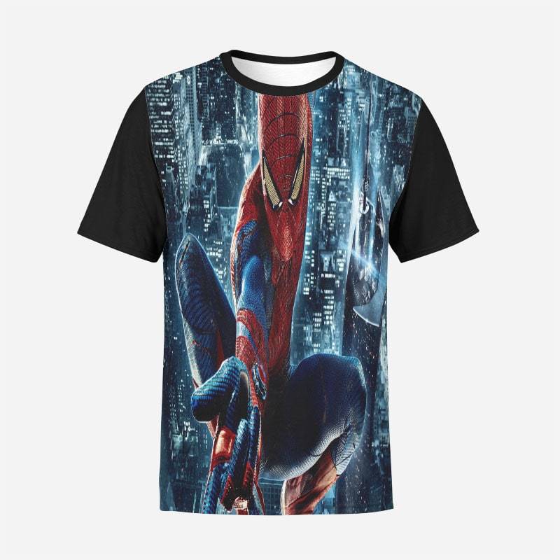 Spiderman 3D Printed Action Focus T-shirt