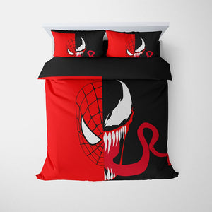 Spiderman Venom Crossover Half Blood Comforter Set Bedding