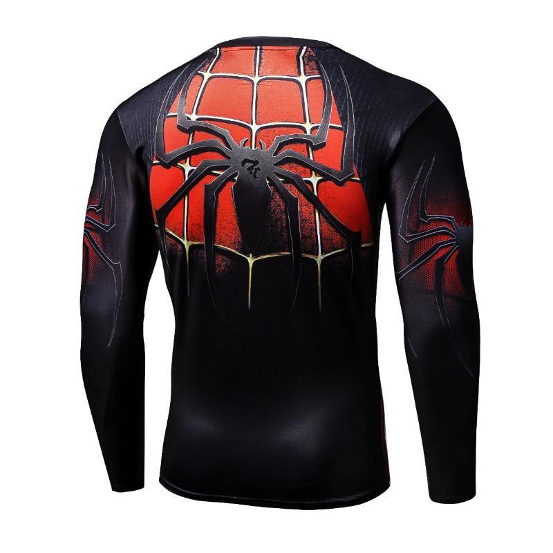 Spiderman Blacksleeve 3D Printed Spiderman Long Sleeve Shirt