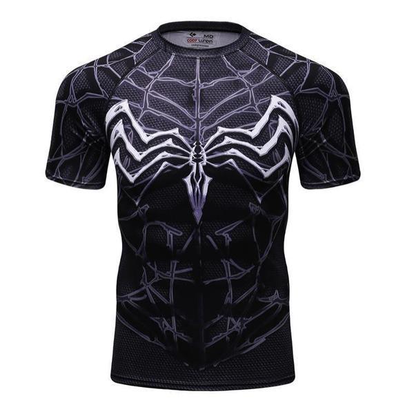 Spiderman Tee 3D Printed Unique Black Spiderman T-Shirt