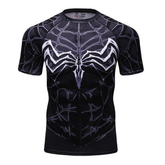 Spiderman Tee 3D Printed Unique Black Spiderman T-Shirt