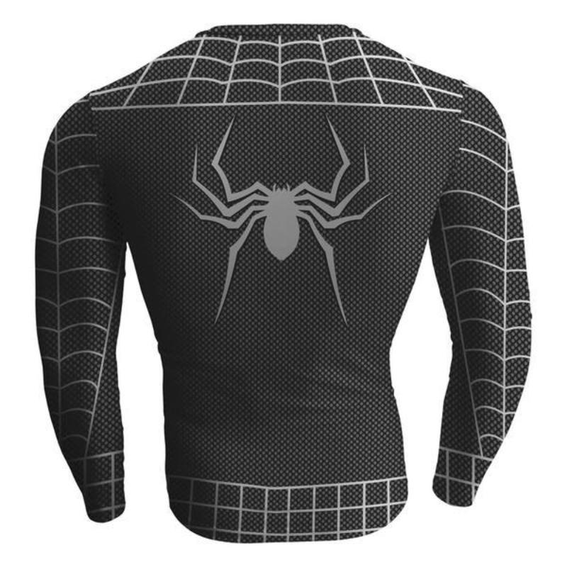 Spiderman Venom Black 3D Printed Spiderman Long Sleeve Shirt