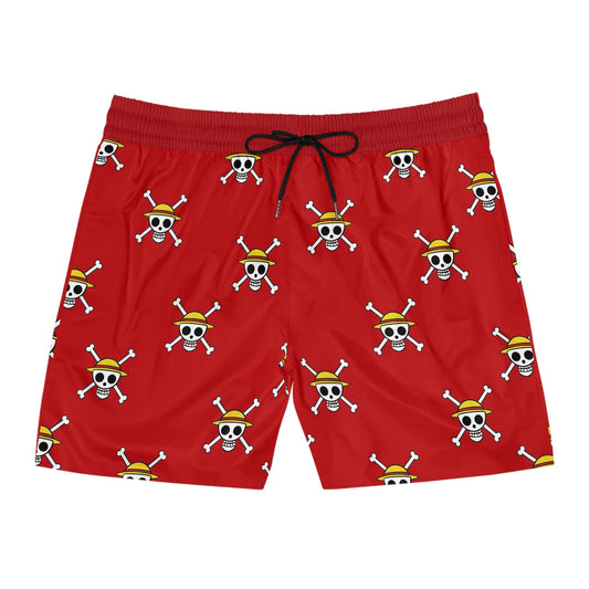 Straw Hat Jolly Roger One Piece Swim Shorts