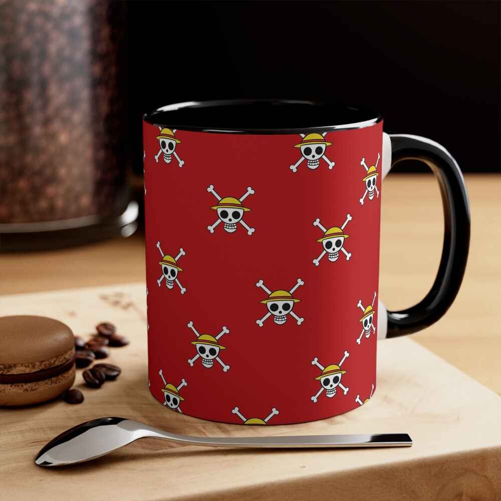 Straw Hat Pirates Jolly Roger One Piece Accent Coffee Mug