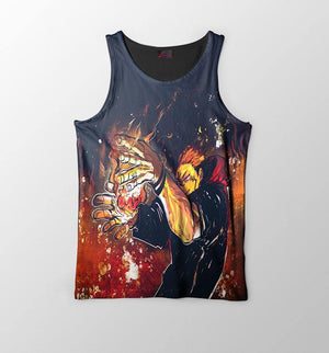 Sukuna Curse King All Over Brushed Jujutsu Kaisen Tank Top