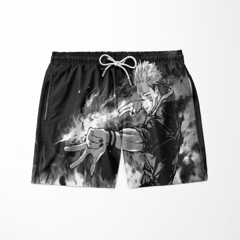 Sukuna Jujutsu Kaisen Manga Look Swim Trunks