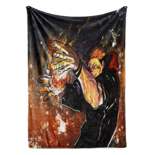 Sukuna The Curse King Itadori Fusion Jujutsu Kaisen Plush Fleece Blanket