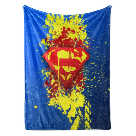 Superman Emblem Embossed Color Fusion Comic Hero Blanket