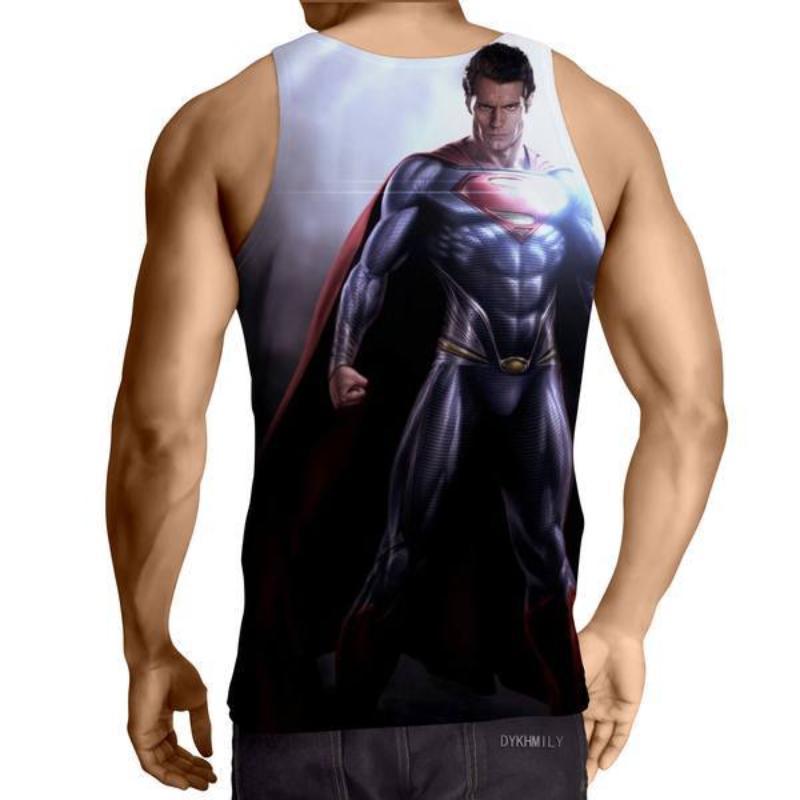 Superman Godly 3D Printed Superman Tank Top - Anime Wise