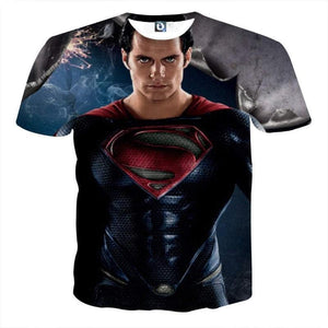 Superman Tee Rising God 3D Printed Superman T Shirt