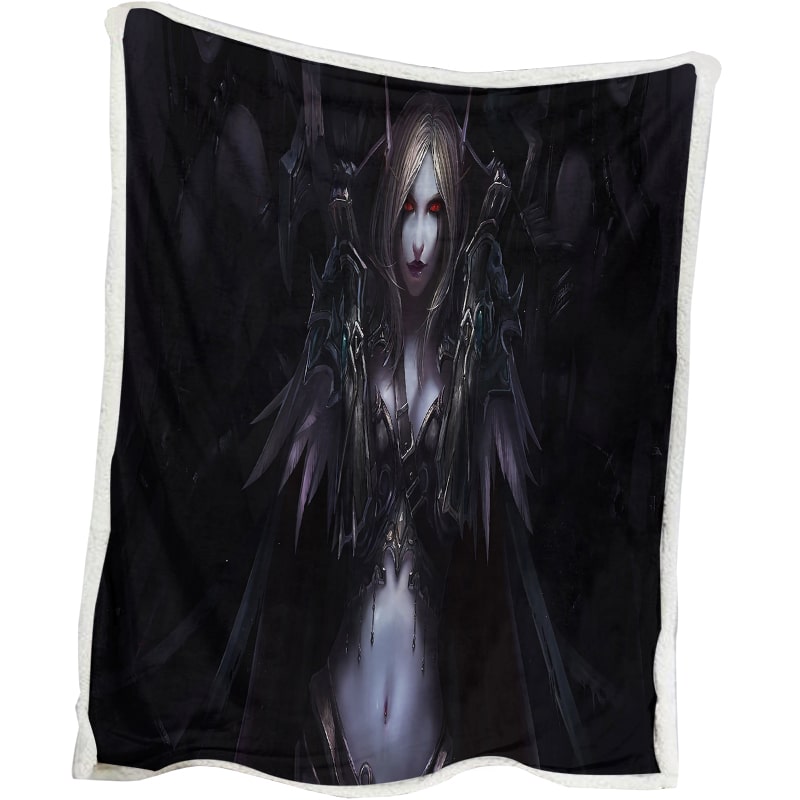 Warcraft Sylvanas Windrunner Cosplay Look World Of Warcraft Horde Gaming Blanket