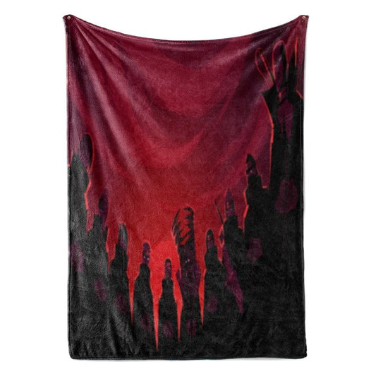 Team Akatsuki Dark Brushed Fusion Naruto Blanket