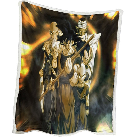 Team Goku Ready To Fight Dragon Ball Blanket