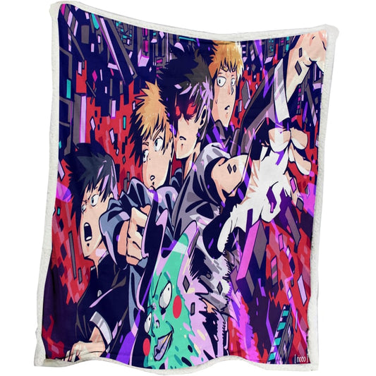 Team Shigeo Kageyama Ritsu Kageyama Dimple Arataka Reigen Mob Psycho Blanket