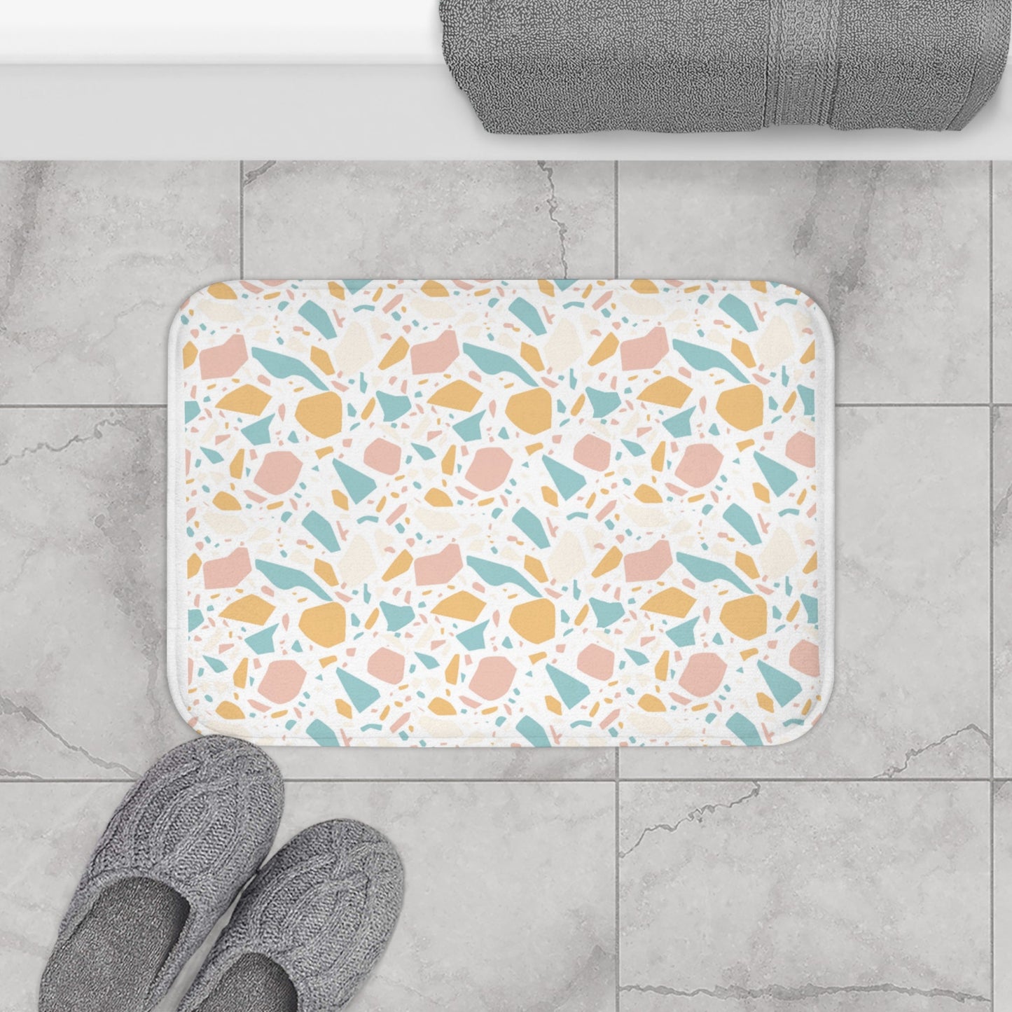 Terrazzo Multi Colored Alternative Blend Bath Mats