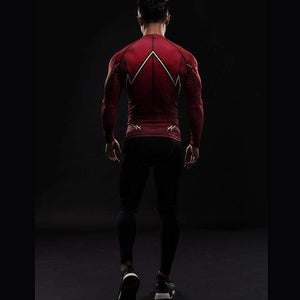 The Flash Red 3D Printed Long Sleeve Shirt
