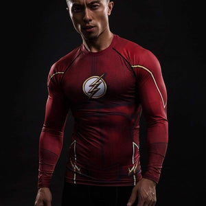 The Flash Red 3D Printed Long Sleeve Shirt