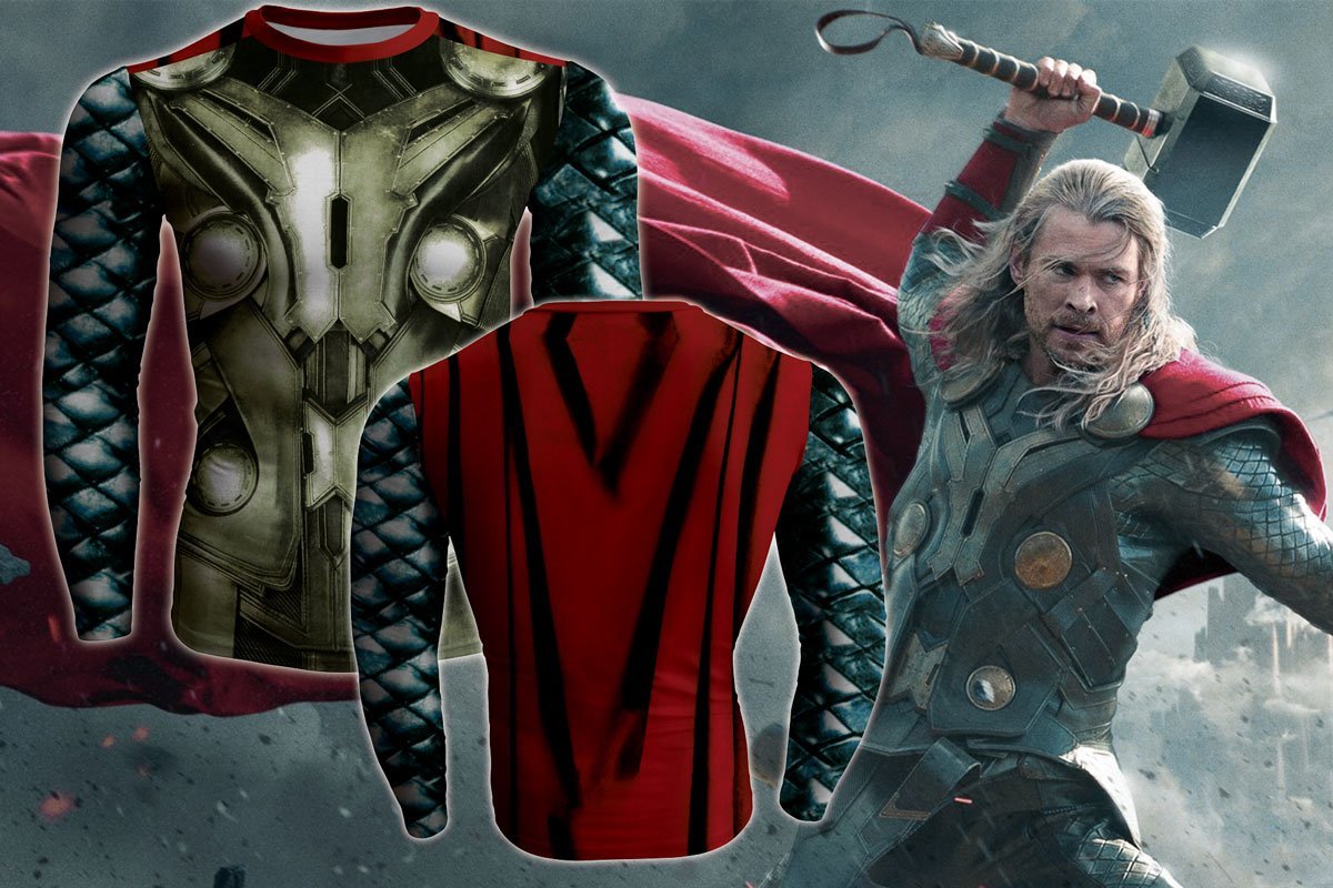 Thor Cool Costume 3D Printed Thor Long Sleeve Shirt