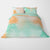 Duvet Cover Set -  Tie-Dye Peach Green  All Over Brushed