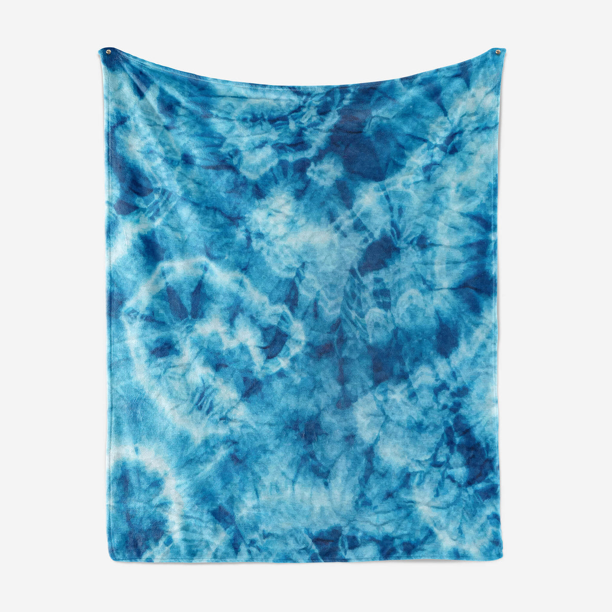 Tie Dye Blues Abstract Art Blanket