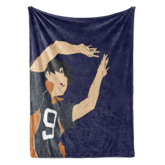 Tobio Kagiyama Karasuno Setter Haikyuu Throw Blanket