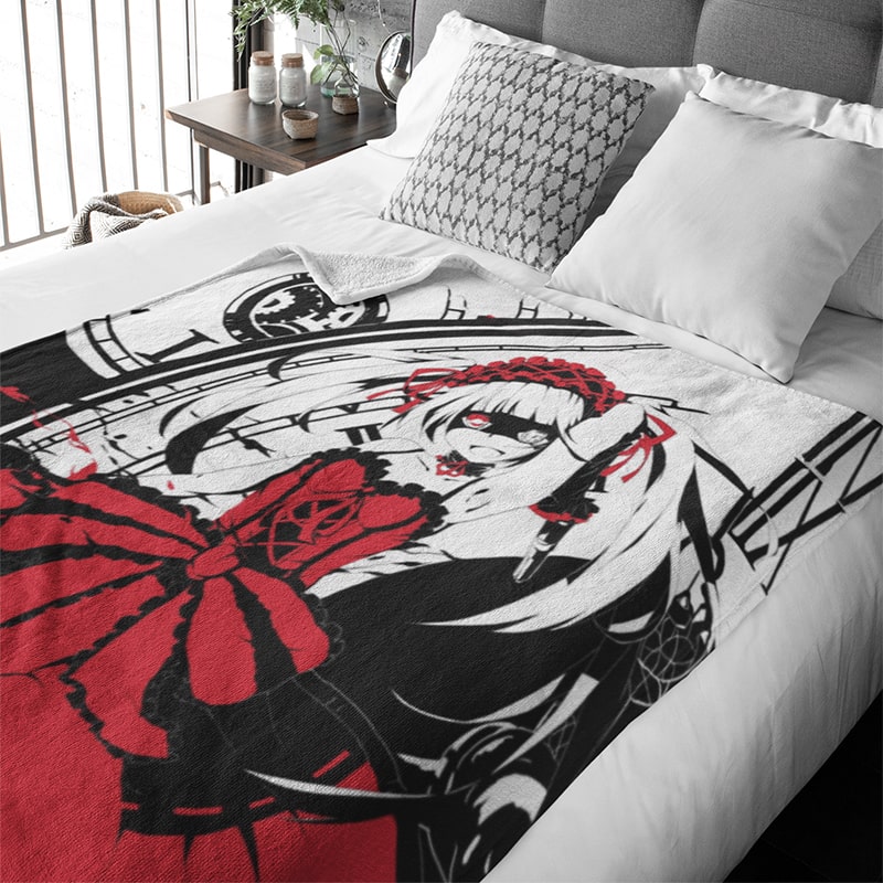 Tokisaki Kurumi Color Fusion Date A Live Throw Blanket
