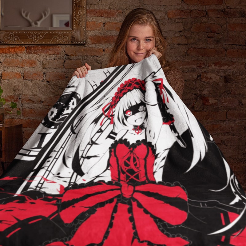 Tokisaki Kurumi Color Fusion Date A Live Throw Blanket